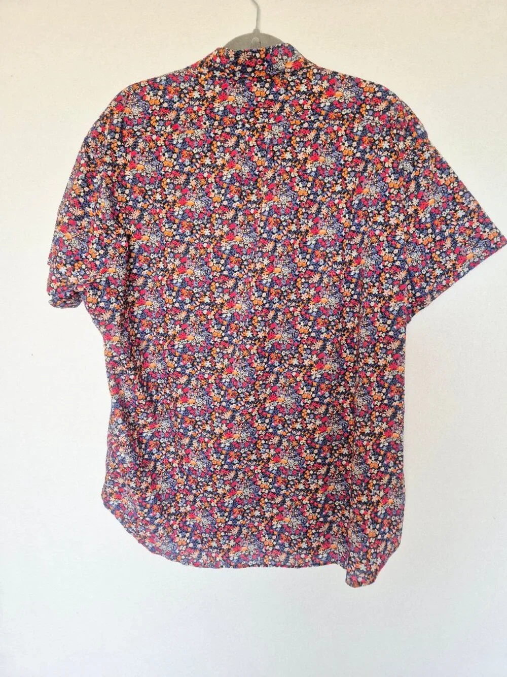 NEW J.Crew Liberty London Floral Poplin Men's Shirt Short Sleeve Affair Print